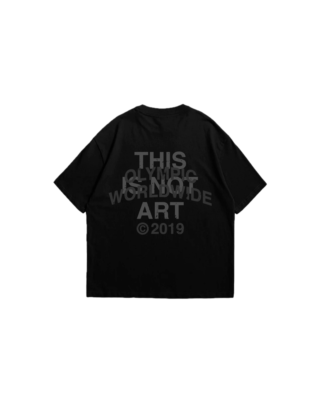 "THIS IS NOT ART" ALL BLACK TEE