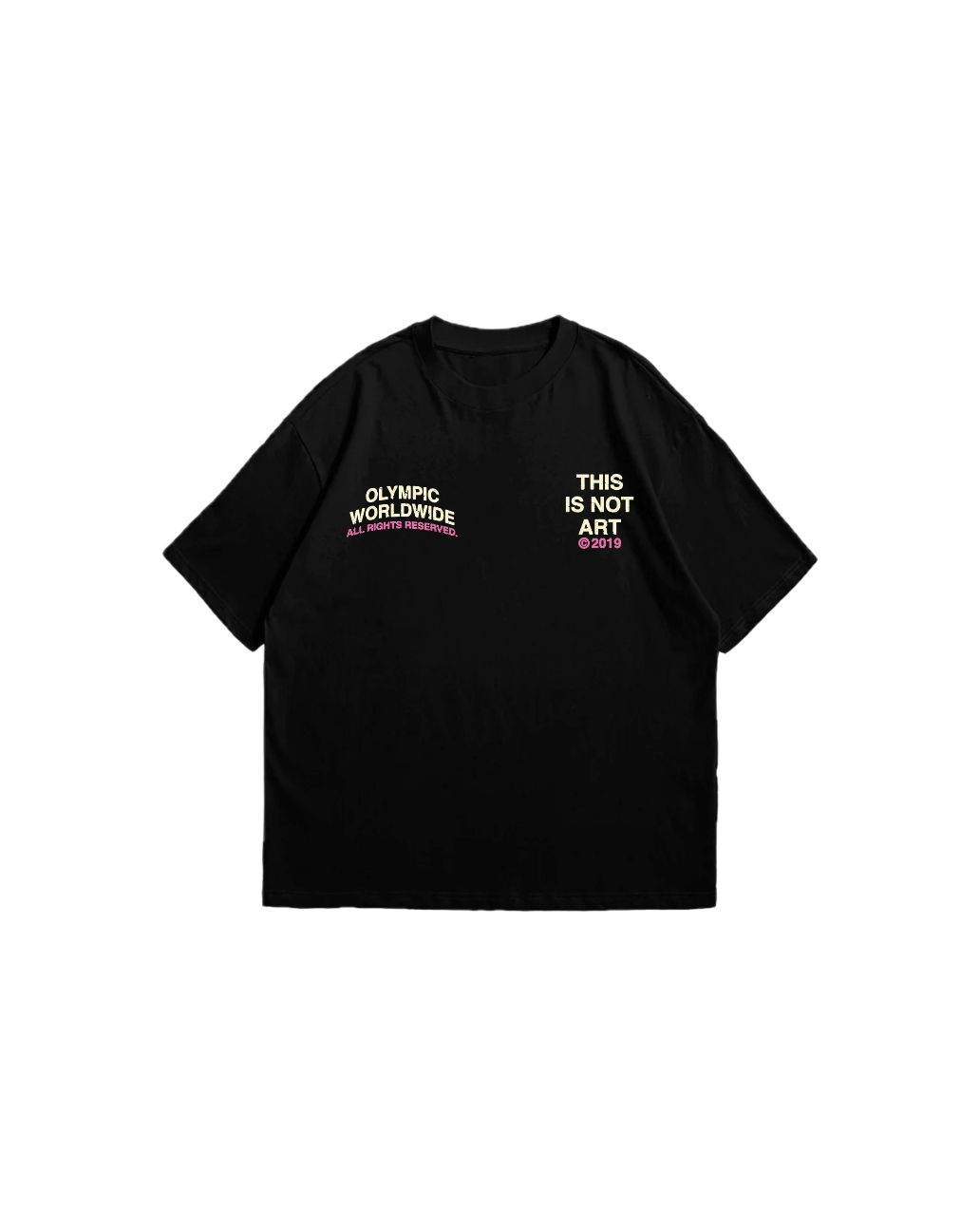 "THIS IS NOT ART" PINK TEE