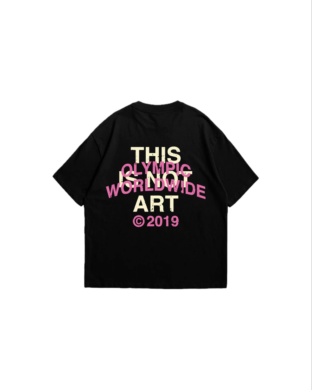 "THIS IS NOT ART" PINK TEE