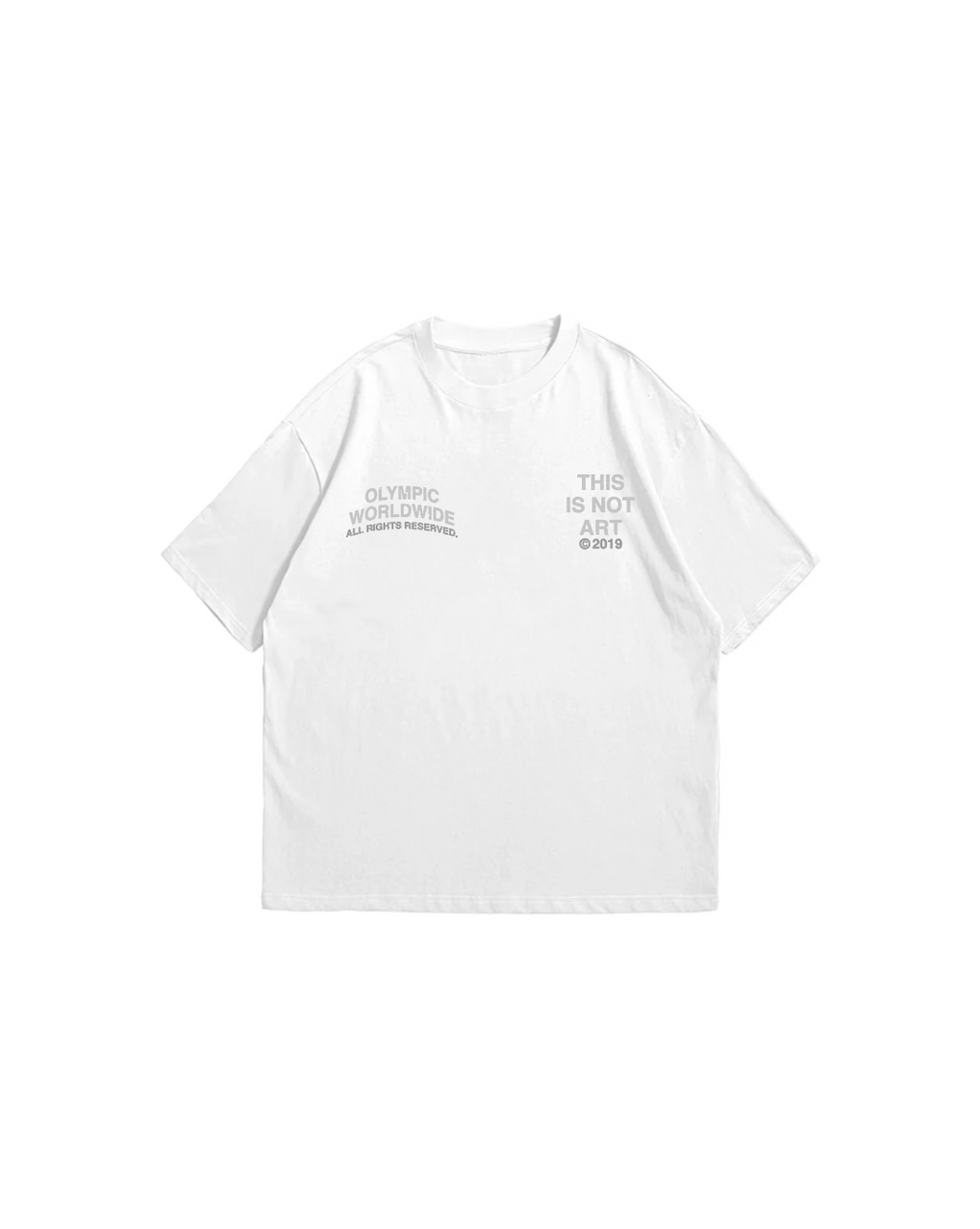 "THIS IS NOT ART" WHITE TEE