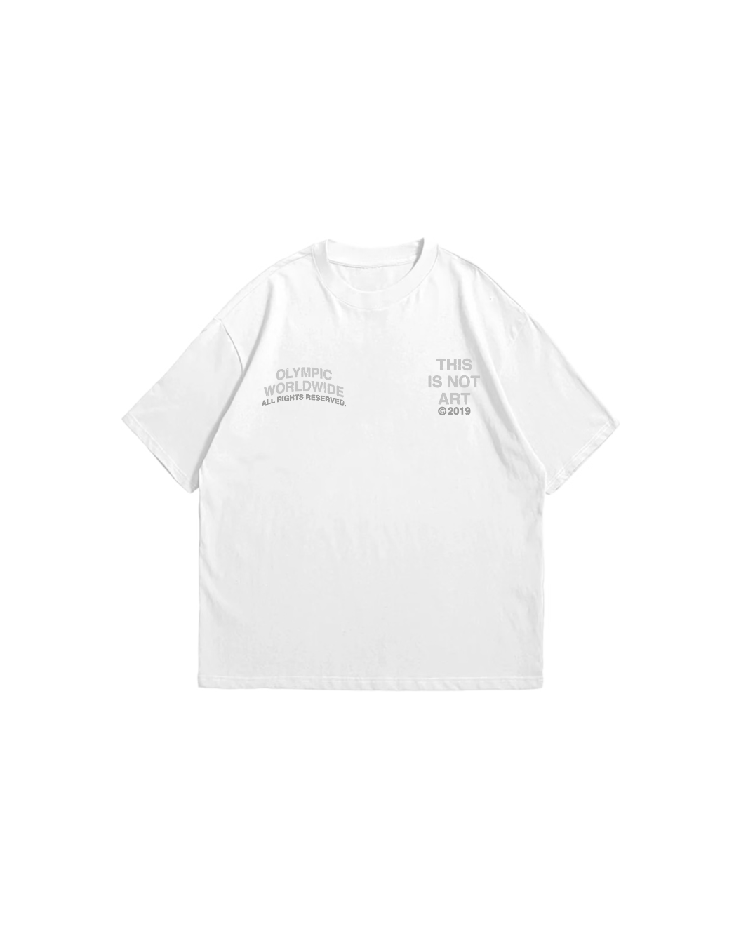 "THIS IS NOT ART" WHITE TEE