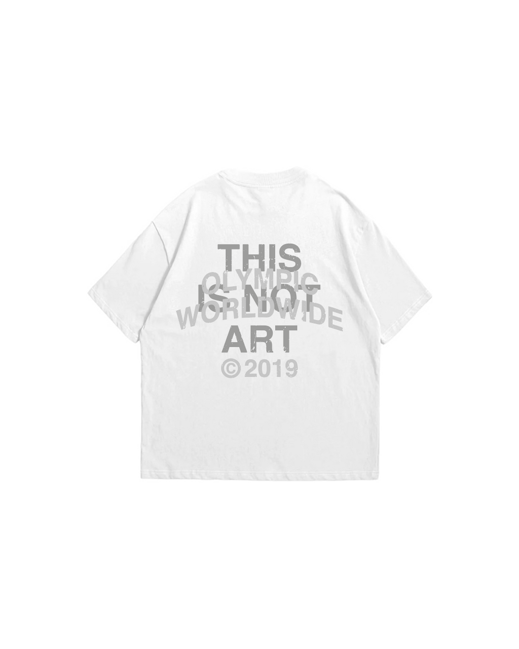"THIS IS NOT ART" WHITE TEE