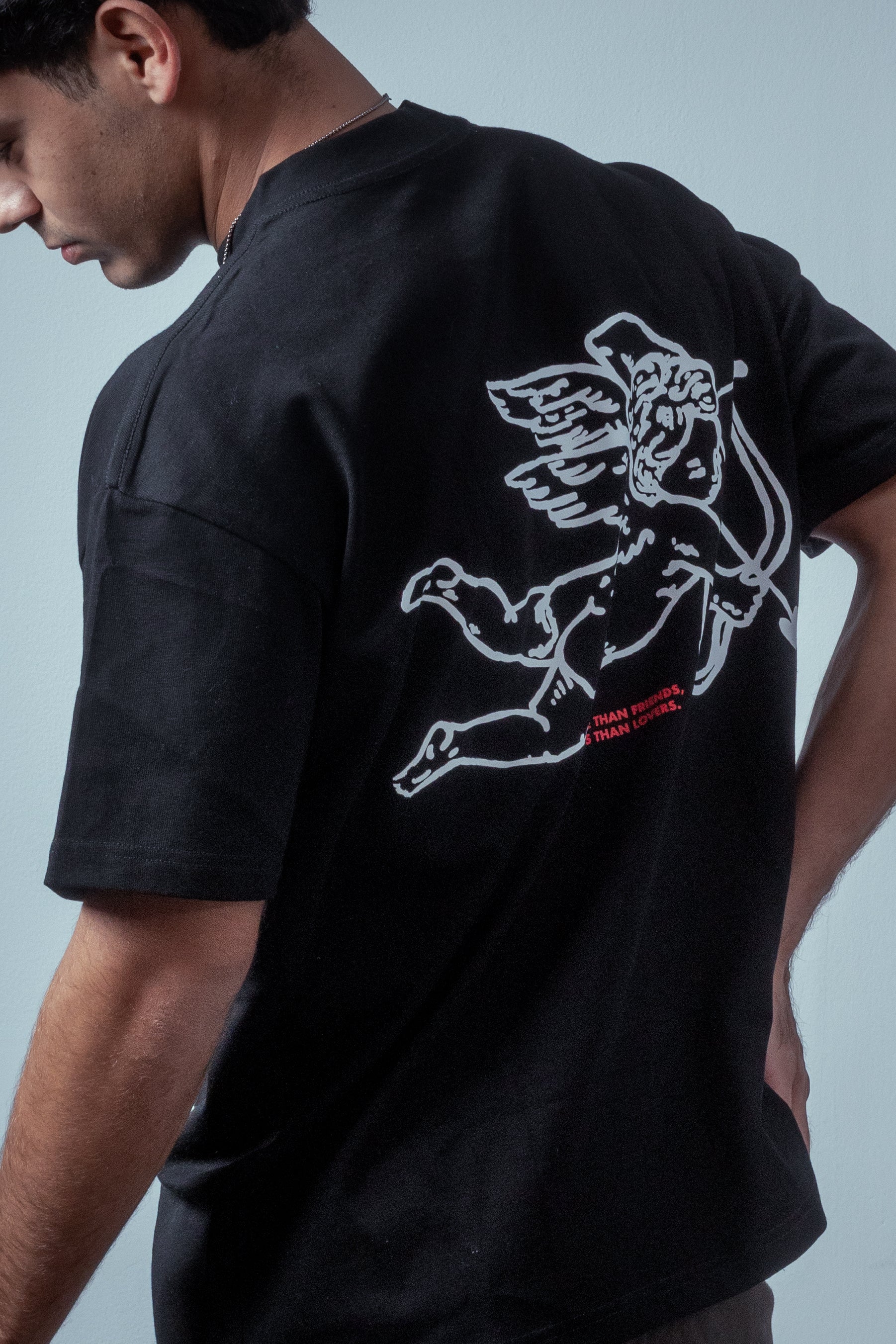 "MORE THAN FRIENDS LESS THAN LOVERS" TEE