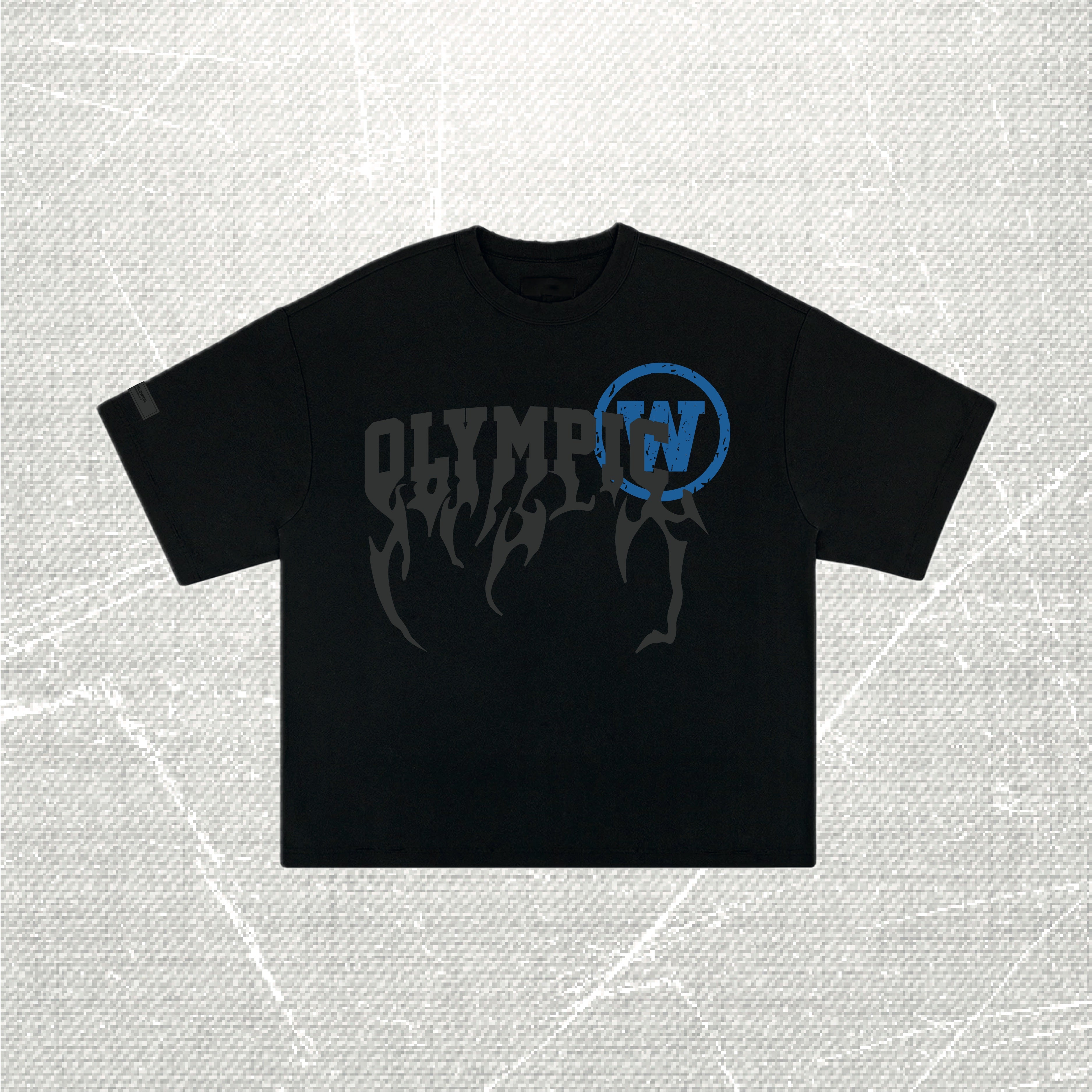 LIGHTNING TEE ACID WASH BLACK