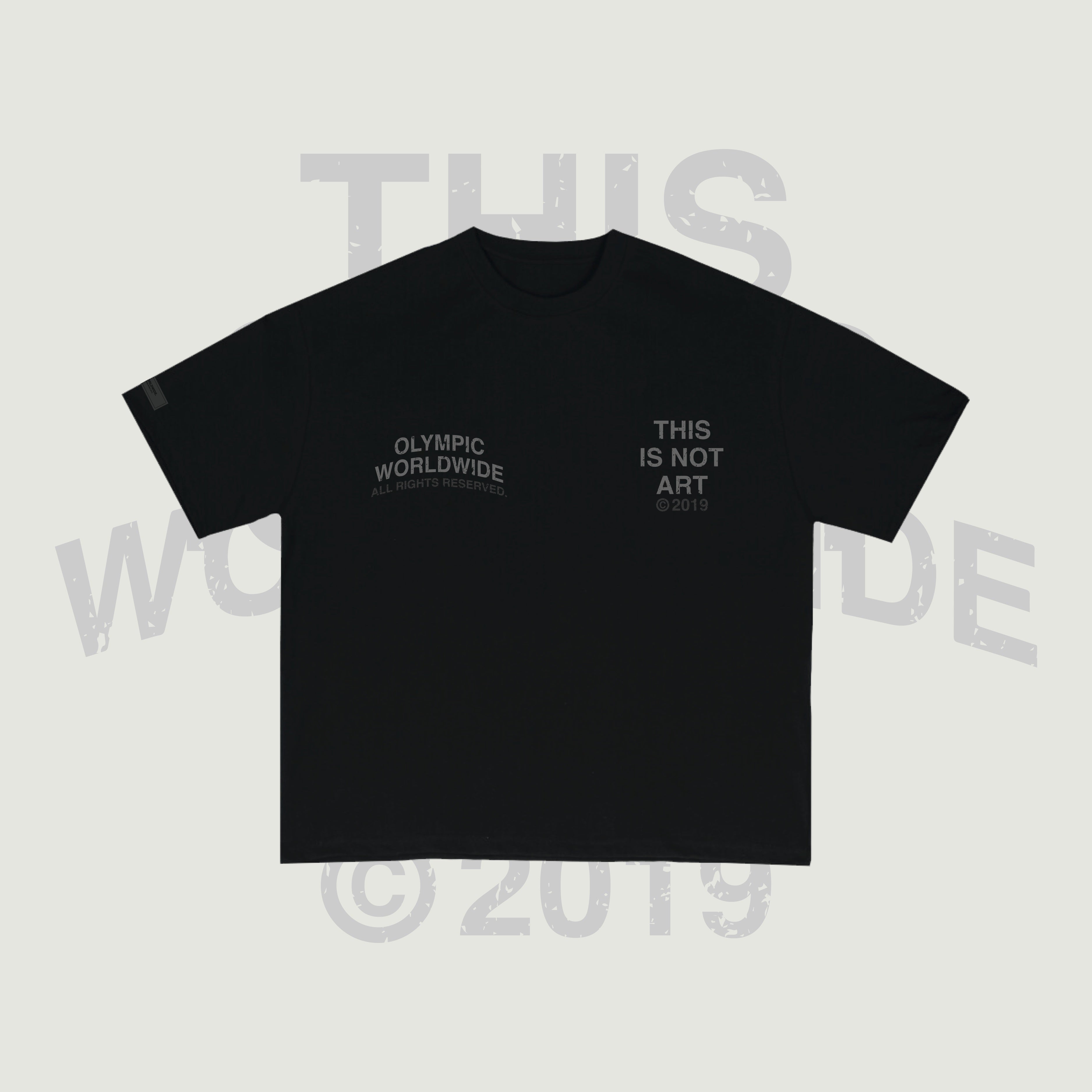 "THIS IS NOT ART" ALL BLACK